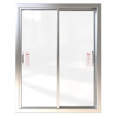 Pintu Kaca Peti Sejuk Gelongsor Komersial